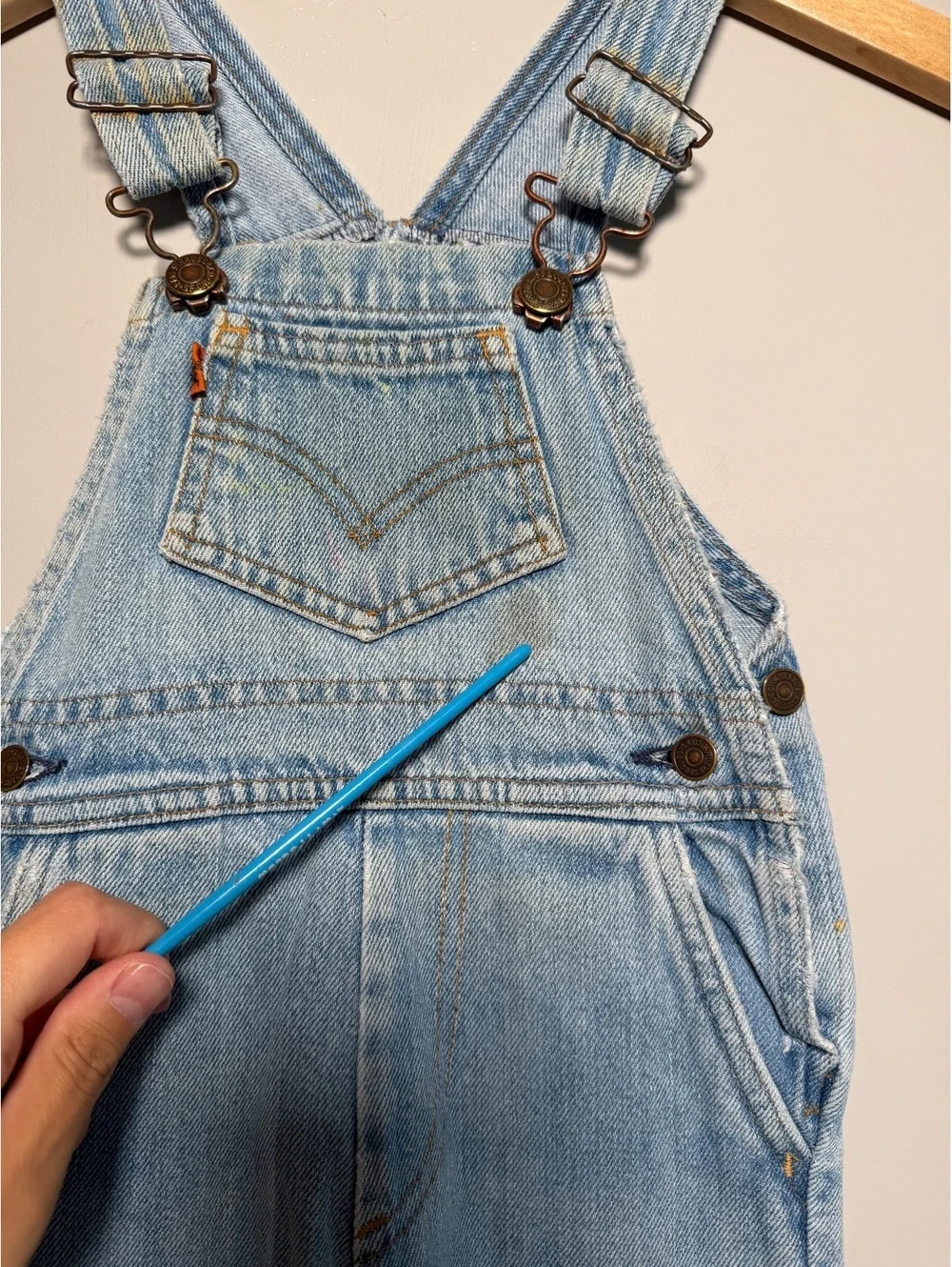 Vintage Orange Tag Little Levi’s Overalls Size 4t